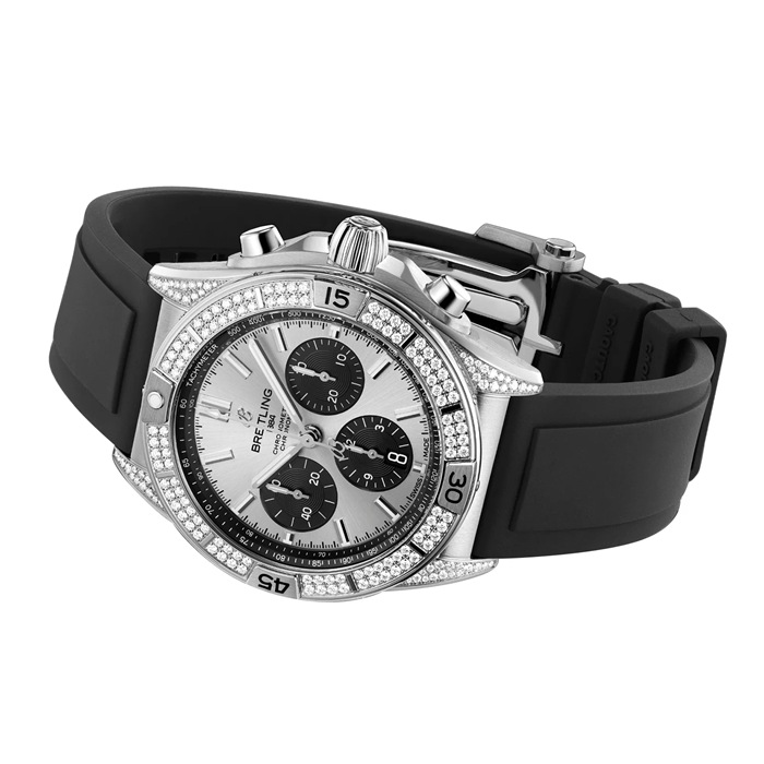 Breitling Chronomat B01 42mm Mens Watch Silver AB0134721G1S1 - Image 3