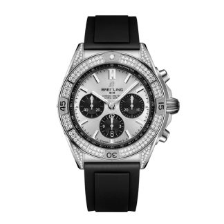 Breitling Chronomat B01 42mm Mens Watch Silver AB0134721G1S1
