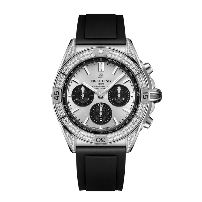 Breitling Chronomat B01 42mm Mens Watch Silver AB0134721G1S1