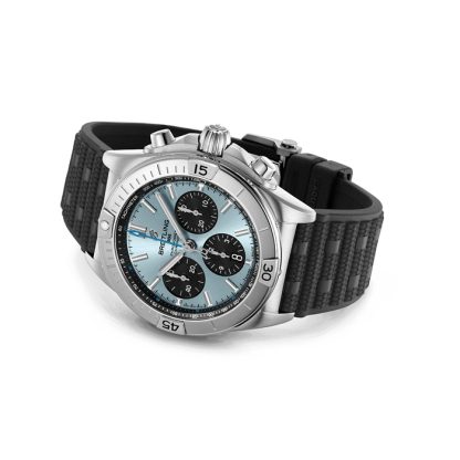 Breitling Chronomat B01 Chronograph 42mm Mens Watch Blue Rubber PB0134101C1S2 - Image 4