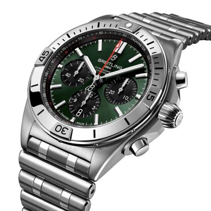 Breitling Chronomat B01 Chronograph 42mm Mens Watch Green AB0134101L2A1 - Image 3