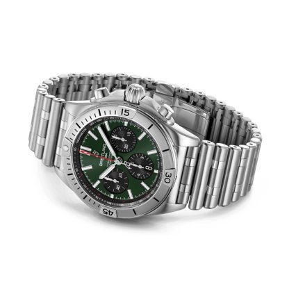 Breitling Chronomat B01 Chronograph 42mm Mens Watch Green AB0134101L2A1 - Image 4