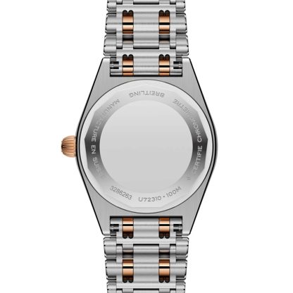 Breitling Chronomat Stainless Steel & 18k Red Gold 28mm Ladies Watch Mother Of Pearl U72310531A1U1 - Image 4