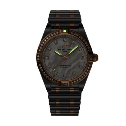 Breitling Chronomat Stainless Steel & 18k Red Gold 28mm Ladies Watch Mother Of Pearl U72310531A1U1 - Image 5