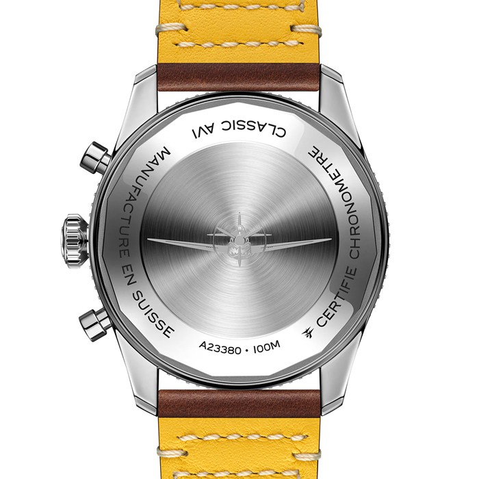 Breitling Classic AVI Chronograph 42 Curtiss P-40 Warhawk Leather Strap Watch A233802A1L1X1 - Image 2