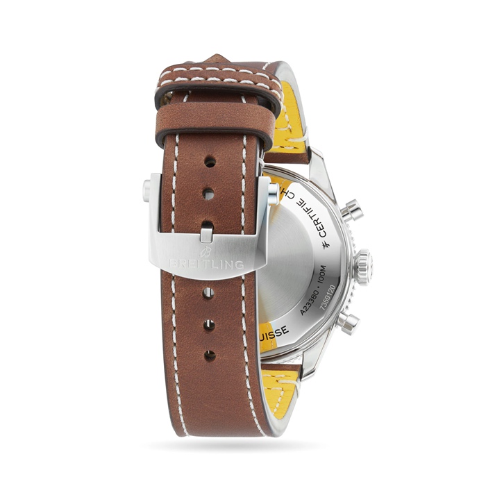 Breitling Classic AVI Chronograph 42 Curtiss P-40 Warhawk Leather Strap Watch A233802A1L1X1 - Image 5