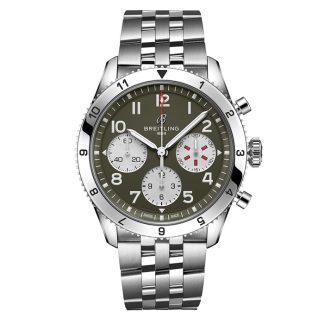 Breitling Classic AVI Chronograph 42 Curtiss P-40 Warhawk Stainless Steel Watch A233802A1L1A1