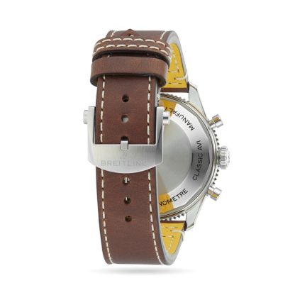 Breitling Classic AVI Chronograph 42 Mosquito Leather Strap Watch Y233801A1B1X1 - Image 5