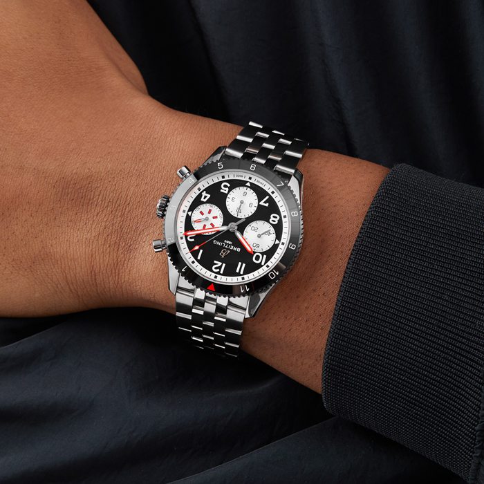 Breitling Classic AVI Chronograph 42 Mosquito Stainless Steel Watch Y233801A1B1A1 - Image 3