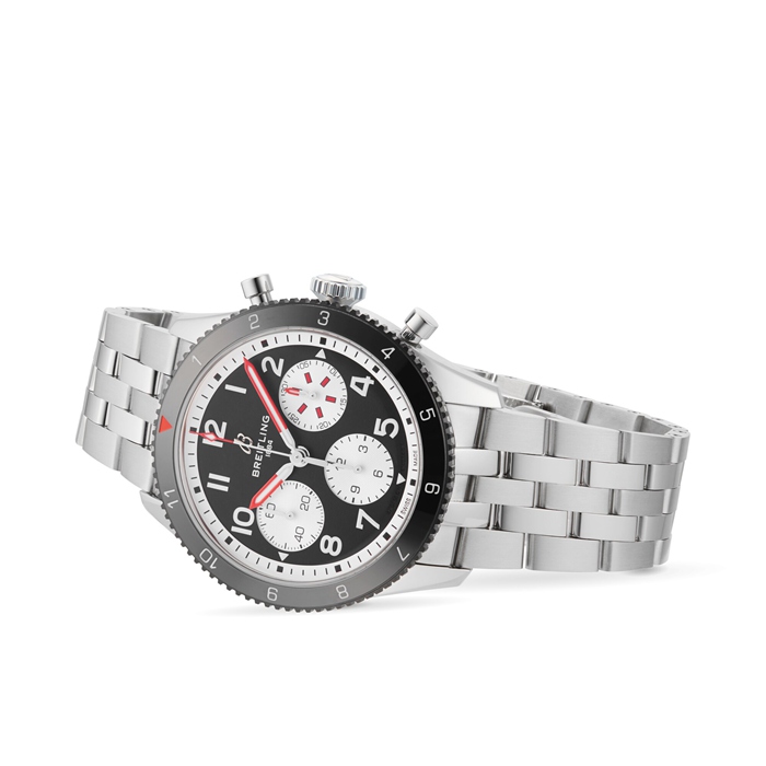 Breitling Classic AVI Chronograph 42 Mosquito Stainless Steel Watch Y233801A1B1A1 - Image 4