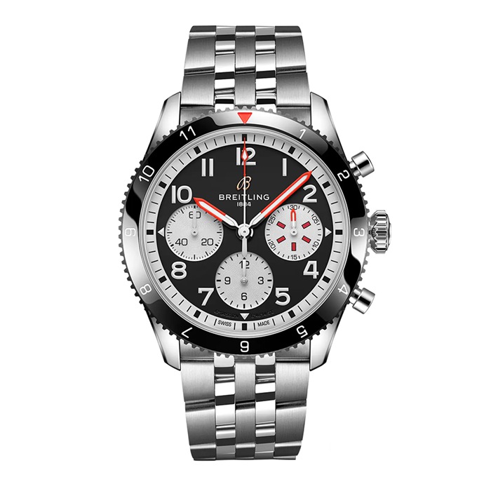 Breitling Classic AVI Chronograph 42 Mosquito Stainless Steel Watch Y233801A1B1A1