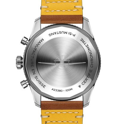 Breitling Classic AVI Chronograph 42 P-51 Mustang Leather Strap Watch A233803A1B1X1 - Image 2