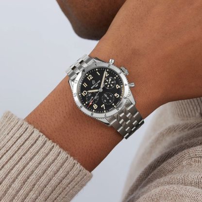 Breitling Classic AVI Chronograph 42 P-51 Mustang Stainless Steel Watch A233803A1B1A1 - Image 3