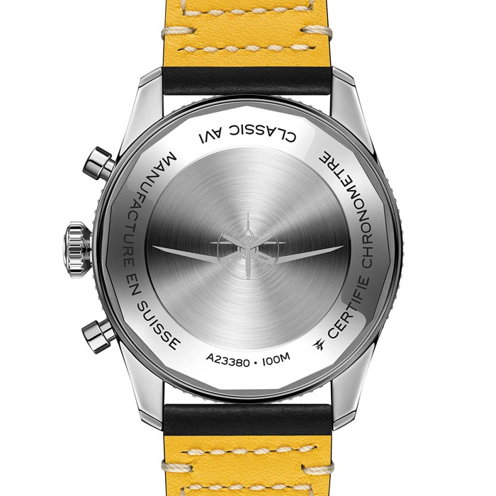 Breitling Classic AVI Chronograph 42 Tribute to Vought F4U Corsair Leather Strap Watch A233801A1C1X1 - Image 2