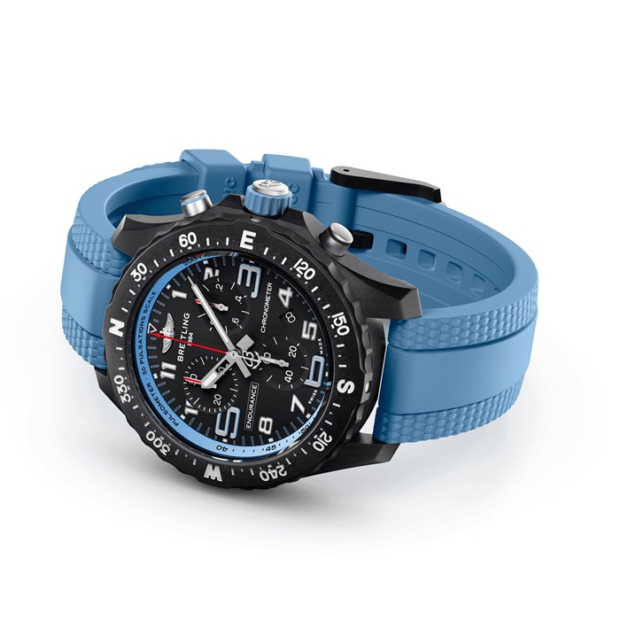 Breitling Endurance Pro 38mm Unisex Watch Blue Rubber X83310281B1S1 - Image 4