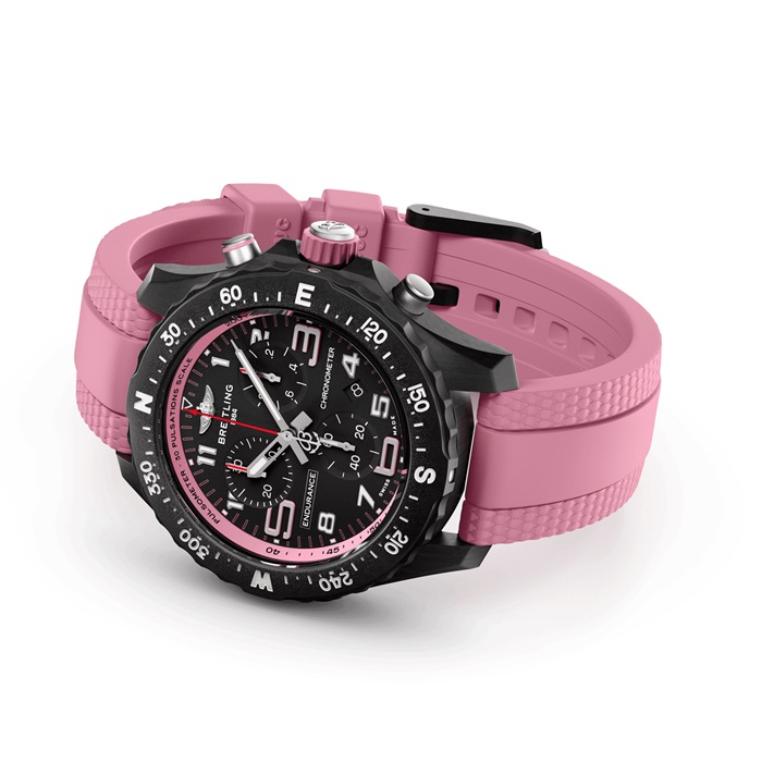 Breitling Endurance Pro 38mm Unisex Watch Pink Rubber X83310D41B1S1 - Image 4