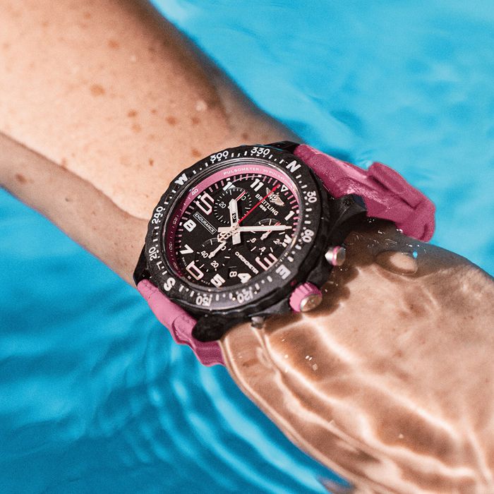 Breitling Endurance Pro 38mm Unisex Watch Pink Rubber X83310D41B1S1 - Image 5