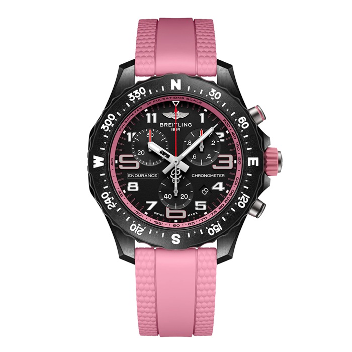 Breitling Endurance Pro 38mm Unisex Watch Pink Rubber X83310D41B1S1
