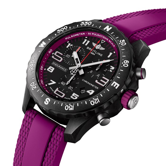 Breitling Endurance Pro 38mm Unisex Watch Purple Rubber X83310F61B1S1 - Image 3
