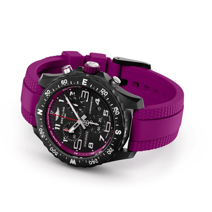 Breitling Endurance Pro 38mm Unisex Watch Purple Rubber X83310F61B1S1 - Image 4