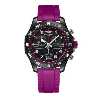 Breitling Endurance Pro 38mm Unisex Watch Purple Rubber X83310F61B1S1
