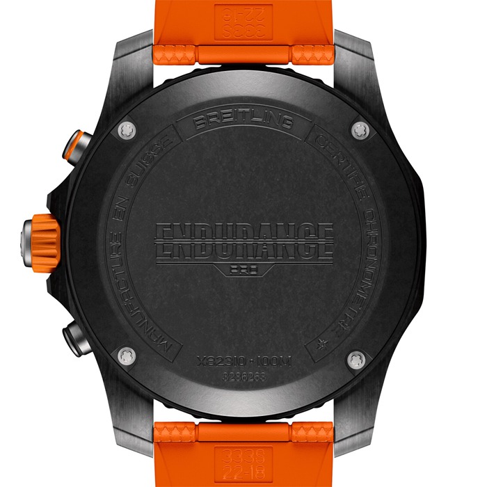Breitling Endurance Pro 44mm Mens Watch Orange Rubber X82310A51B1S2 - Image 4
