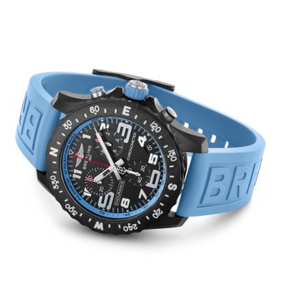 Breitling Endurance Pro 44mm Turquoise Rubber Strap Watch X82310281B1S1 - Image 3