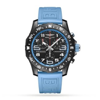 Breitling Endurance Pro 44mm Turquoise Rubber Strap Watch X82310281B1S1
