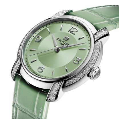 Breitling Lady Premier 36mm Ladies Watch Green A10310671L1P1 - Image 2