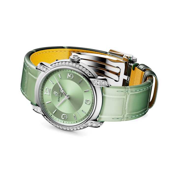 Breitling Lady Premier 36mm Ladies Watch Green A10310671L1P1 - Image 3