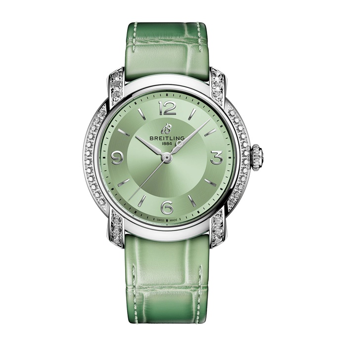 Breitling Lady Premier 36mm Ladies Watch Green A10310671L1P1