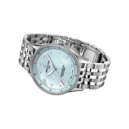 Breitling Navitimer 32mm Ladies Watch Blue Mother Of Pearl A77320171C1A1 - Image 4