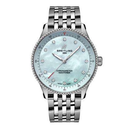 Breitling Navitimer 32mm Ladies Watch Blue Mother Of Pearl A77320171C1A1