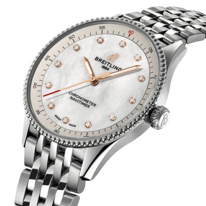 Breitling Navitimer 32mm Ladies Watch White Mother Of Pearl A77320E61A2A1 - Image 3