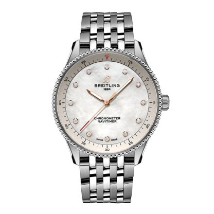 Breitling Navitimer 32mm Ladies Watch White Mother Of Pearl A77320E61A2A1
