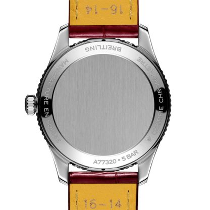 Breitling Navitimer 32mm Ladies Watch White Mother Of Pearl Alligator A77320E61A2P2 - Image 2