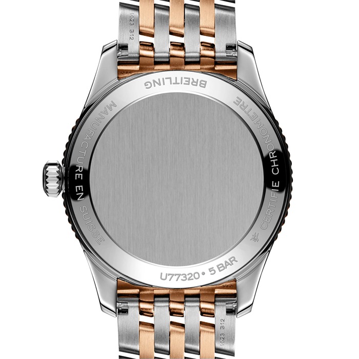 Breitling Navitimer 32mm Ladies Watch White Mother Of Pearl Stainless Steel and 18k Red Gold U77320E61A1U1 - Image 2