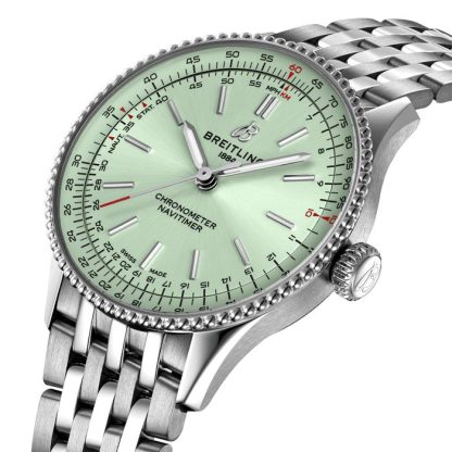 Breitling Navitimer 36mm Ladies Watch Green A17327361L1A1 - Image 3