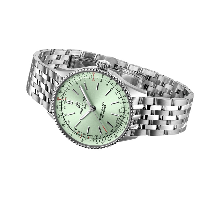 Breitling Navitimer 36mm Ladies Watch Green A17327361L1A1 - Image 4