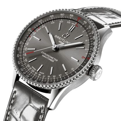 Breitling Navitimer 36mm Ladies Watch Grey Alligator A17327381B1P1 - Image 3