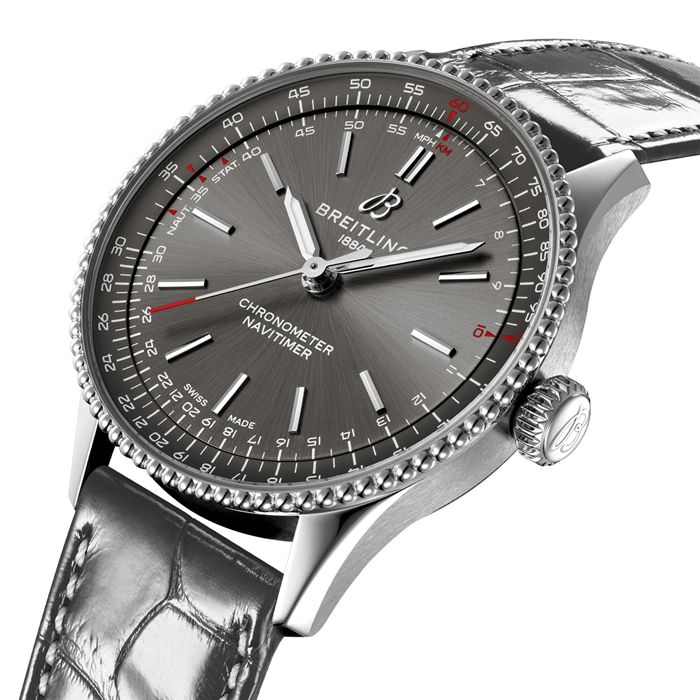 Breitling Navitimer 36mm Ladies Watch Grey Alligator A17327381B1P1 - Image 3