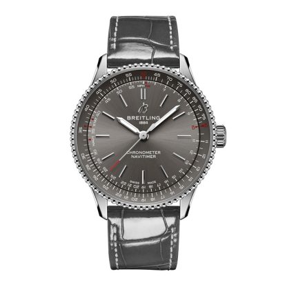 Breitling Navitimer 36mm Ladies Watch Grey Alligator A17327381B1P1