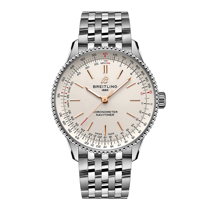Breitling Navitimer 36mm Ladies Watch Silver A17327211G1A1