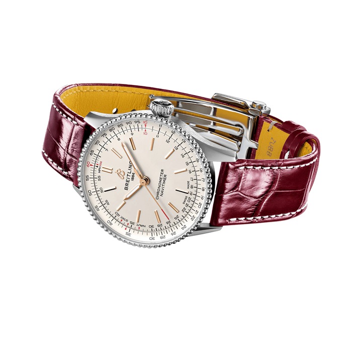 Breitling Navitimer 36mm Ladies Watch Silver Alligator A17327211G1P1 - Image 4
