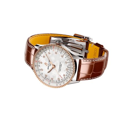 Breitling Navitimer 36mm Ladies Watch White Mother Of Pearl Alligator U17327211A1P1 - Image 4
