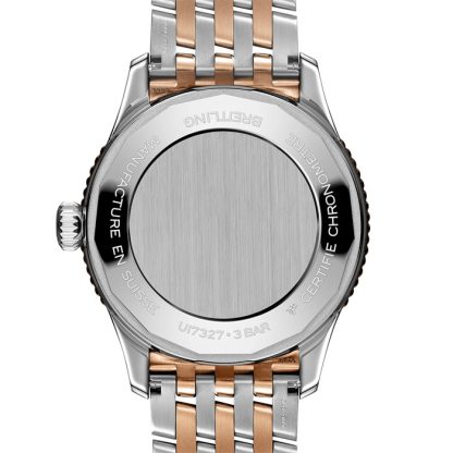 Breitling Navitimer 36mm Ladies Watch White Mother Of Pearl Stainless Steel And 18k Red Gold U17327211A1U1 - Image 2