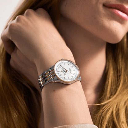 Breitling Navitimer 36mm Ladies Watch White Mother Of Pearl Stainless Steel And 18k Red Gold U17327211A1U1 - Image 5