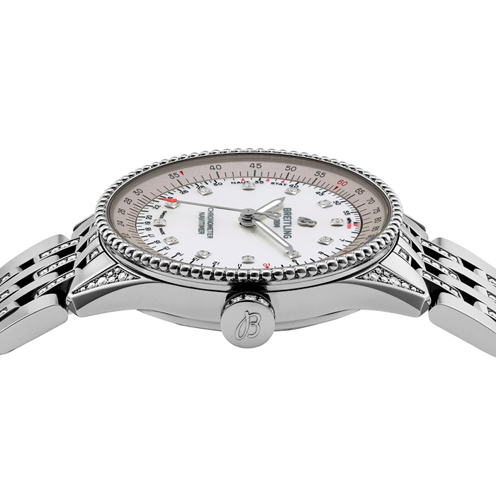 Breitling Navitimer Automatic 35mm Ladies Watch Mother Of Pearl A17395721G1A1 - Image 3