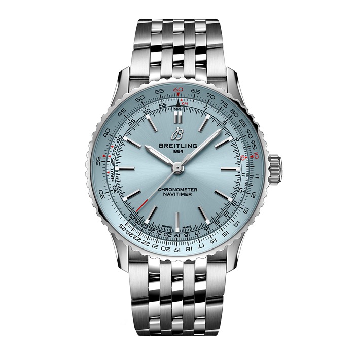 Breitling Navitimer Automatic 41mm Mens Watch Light Blue Stainless Steel A17329171C1A1