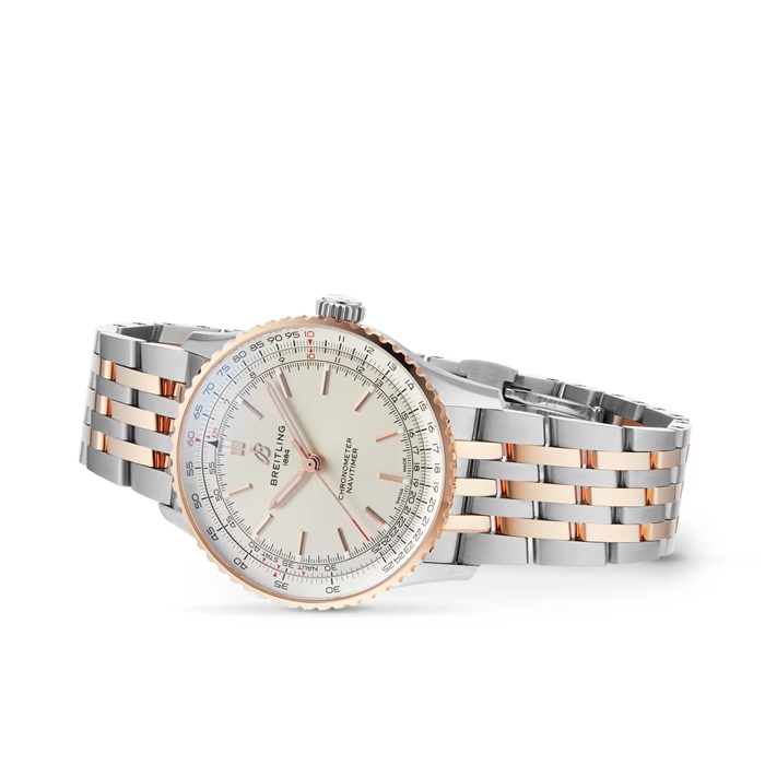 Breitling Navitimer Automatic 41mm Mens Watch Silver Stainless Steel And 18k Red Gold U17329F41G1U1 - Image 3